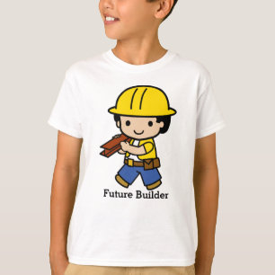 Framtida byggaren i Gult - hård hatt T Shirt