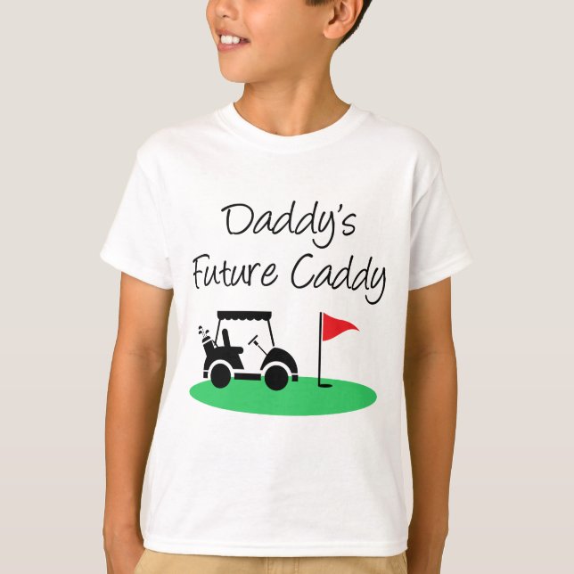 Framtida CaddyGolf för pappor T-shirt (Framsida)