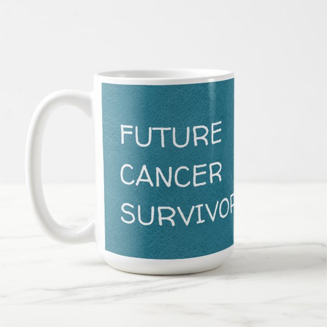 Framtida canceröverlevande känner bättre kaffe Mug Kaffemugg (Vänster)