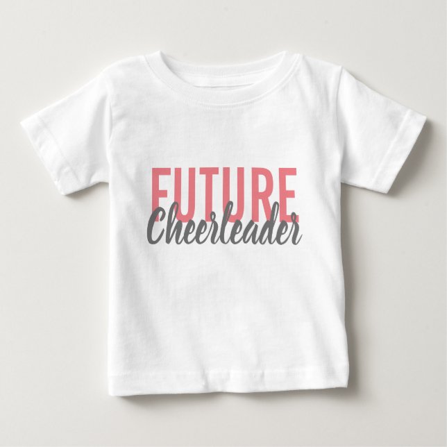 Framtida Cheerledare Baby Bodykostdräkt T Shirt (Framsida)