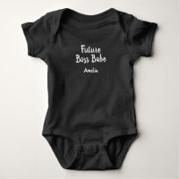 Framtida Chef Babe Personlig Baby Black Bodykoste