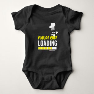 Framtida Chef Loading Black Funny Personlig Boy T Shirt