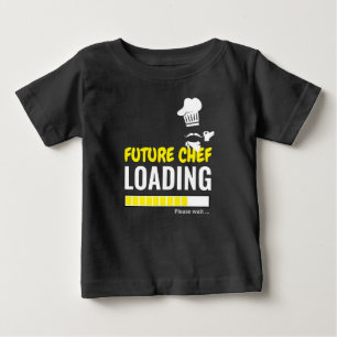 Framtida Chef Loading Black Funny Personlig Boy T Shirt