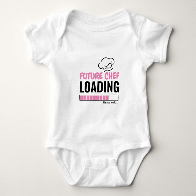 Framtida Chef Loading Cute Funny Personlig Unisex T Shirt (Framsida)