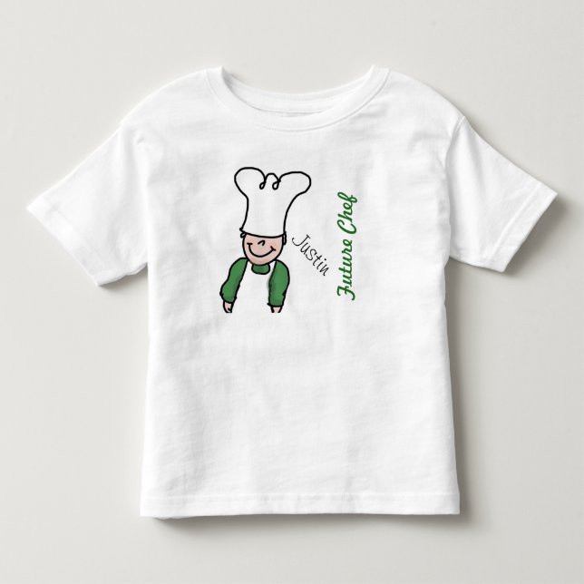 Framtida Chef med namn Tee Shirt (Framsida)