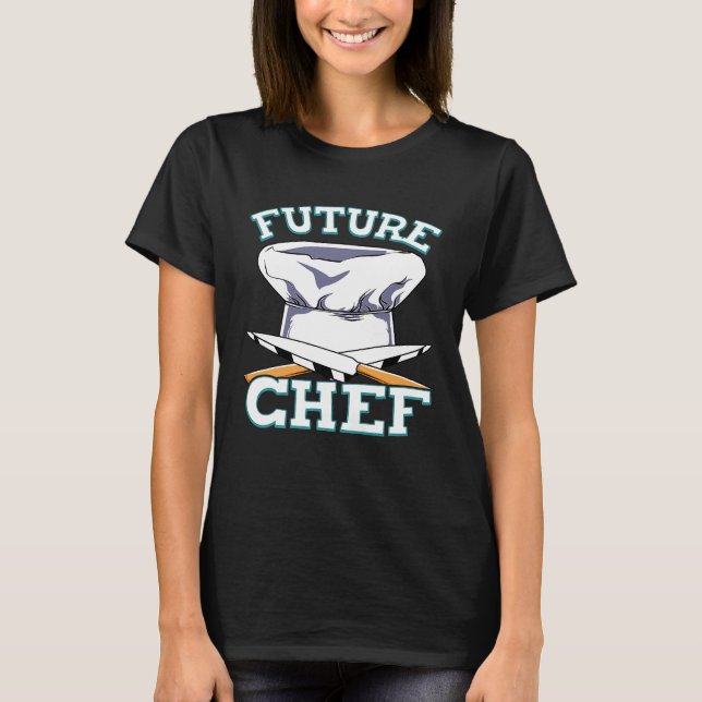 Framtida Chef Shirt Traated Professionell Cook Kit T (Framsida)