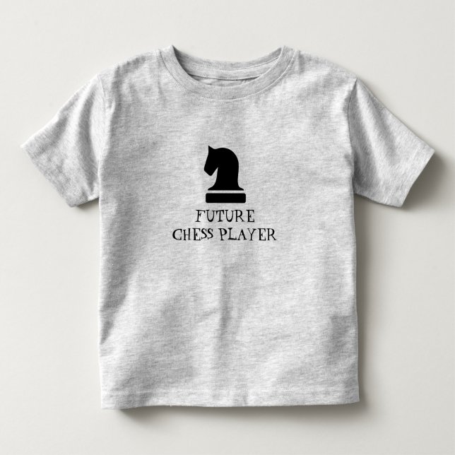 Framtida Chess Player lustig baby-skjorta för nyfö Tröja (Framsida)