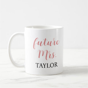 Framtida Coffee Mugg - Rosa Script Möhippa Gift