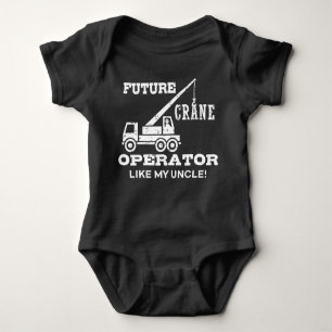 Framtida Crane-operatör som min farbror Baby Bodyk T Shirt