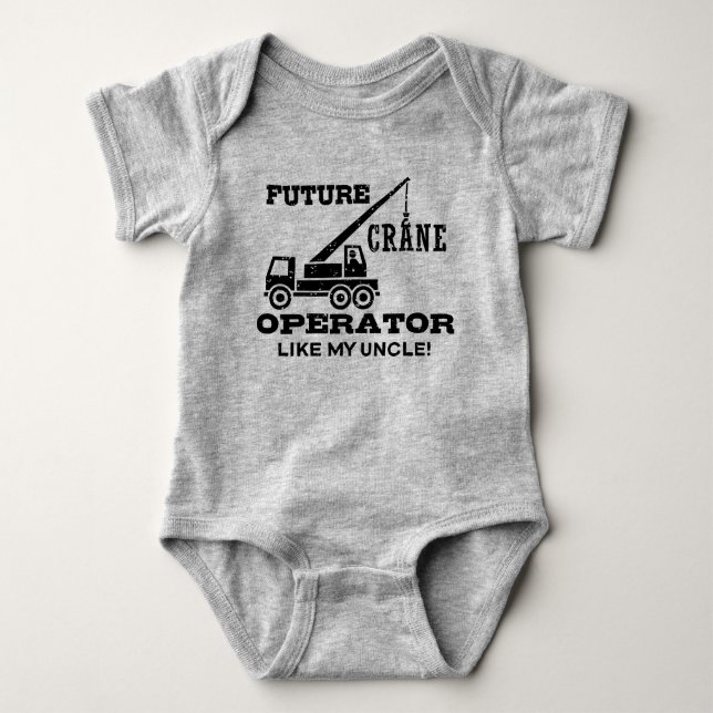 Framtida Crane-operatör som min morbror Tee Shirt (Framsida)