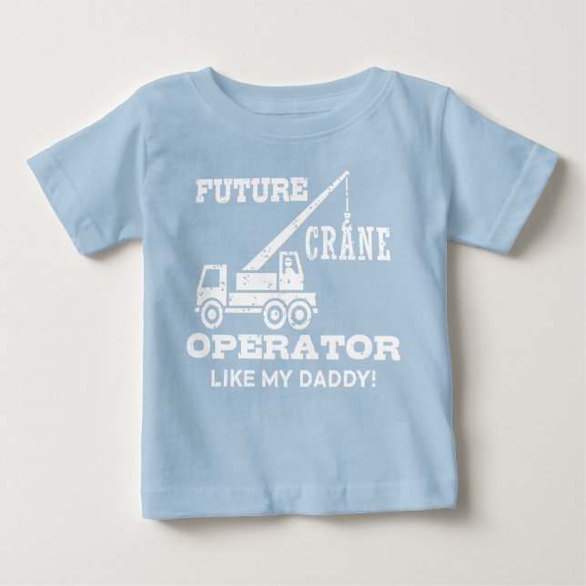 Framtida Crane-operatör som min pappa T Shirt (Framsida)