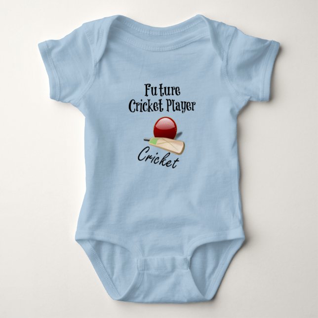 Framtida Cricket Player T Shirt (Framsida)