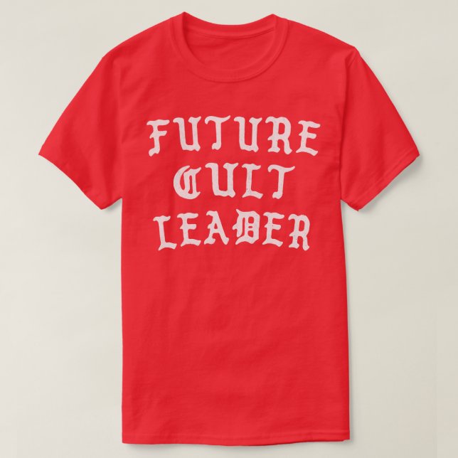 Framtida Cult Leader VintageStyle-design T Shirt (Design framsida)