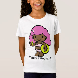 Framtida Cute-flicka Lifeguard med livräddare T Shirt