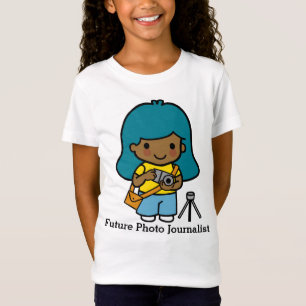 Framtida cute-flickfotograf/fotojournalist t shirt