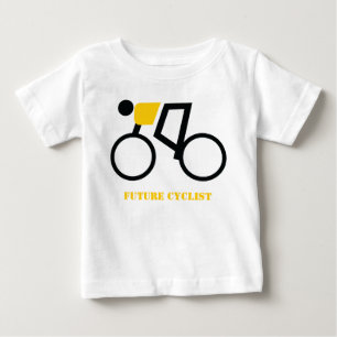 Framtida cyklist som kör sin cykelns anpassningsba tröja