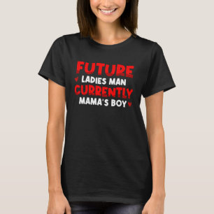 Framtida Dam man nuvarande Mamma Alla hjärtans D T Shirt