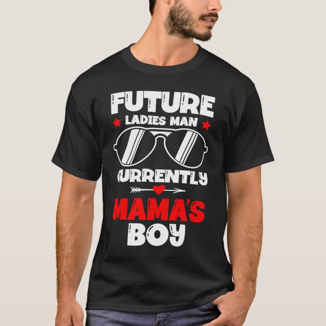 Framtida Dam man nuvarande Mamma Alla hjärtans D T Shirt (Framsida)