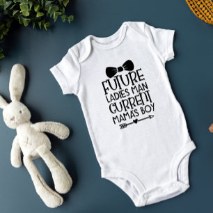 Framtida Dam man, nuvarande Mamma Boy Design T Shirt