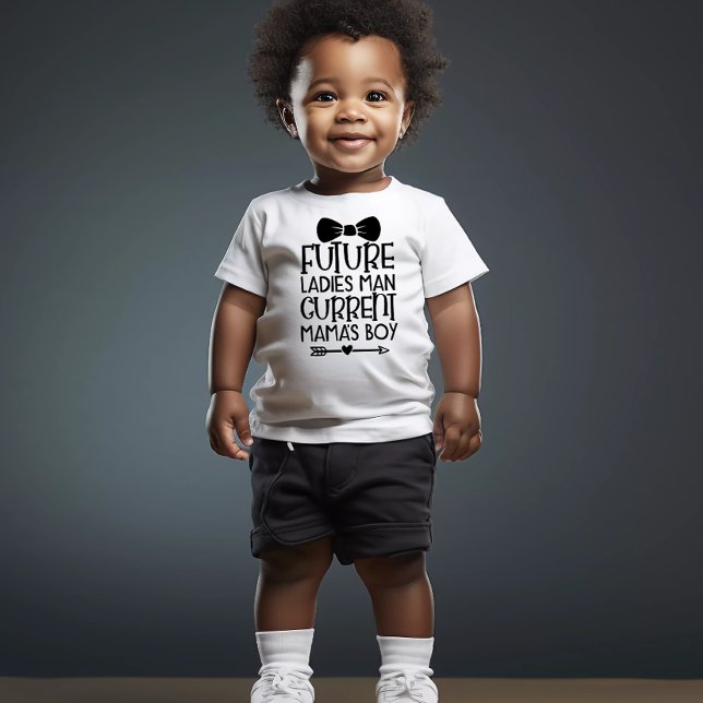 Framtida Dam man, nuvarande Mamma Boy Design T Shirt (Skapare uppladdad)