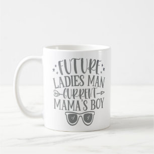 Framtida dam-man, nuvarande mammografipojke kaffemugg
