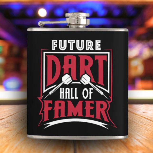 Framtida Dart Hall of Famer Flask 6 oz. Fickplunta (Skapare uppladdad)