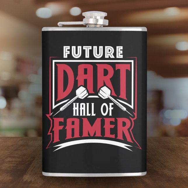 Framtida Dart Hall of Famer Vinyl Wrapped Flask 8  Fickplunta (Skapare uppladdad)