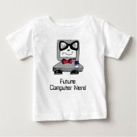 Framtida dator Nerd Geek Shirt för Spädbarn