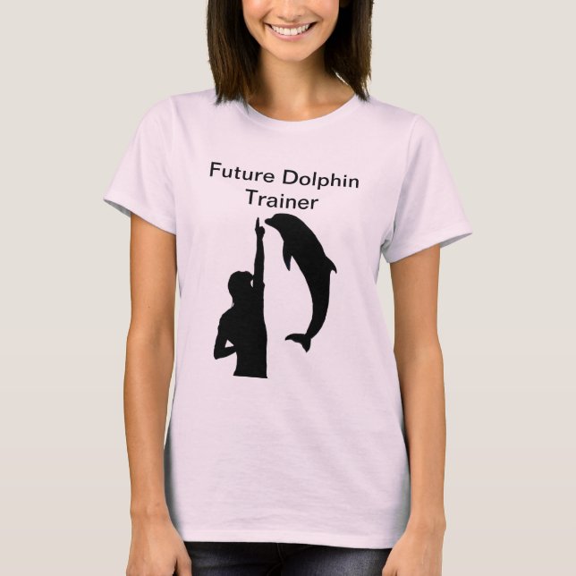 Framtida delfininstruktörT-tröja T-shirt (Framsida)