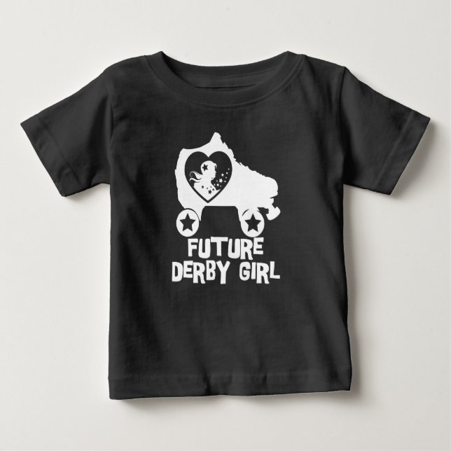 Framtida Derby Girl, Roller Skating Design för bar Tee (Framsida)
