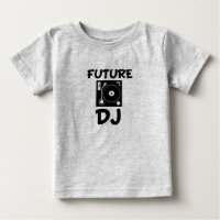 Framtida DJ-lustig baby-skjorta