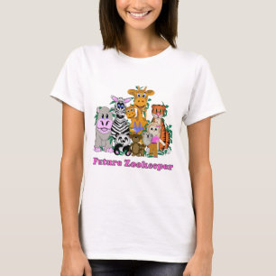 Framtida djurskötare flicka tee shirt