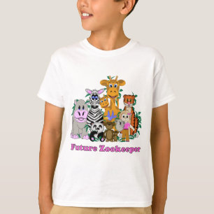 Framtida djurskötare flicka tee shirt