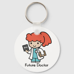 Framtida doktor - flicka nyckelring