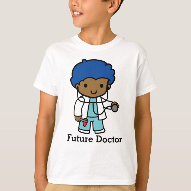 Framtida Doktor med Stethoscope T Shirt (Framsida)
