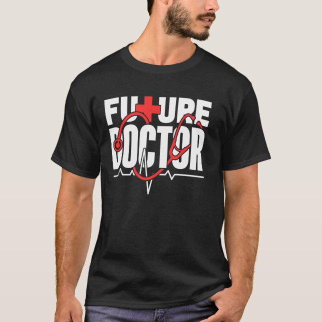Framtida Doktor Medicine Med School Study Medical  T Shirt (Framsida)