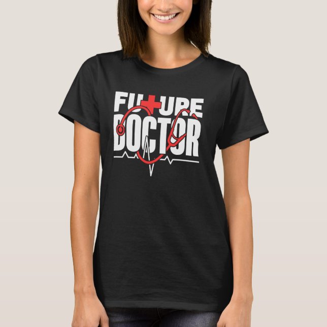 Framtida Doktor Medicine Med School Study Medical  T Shirt (Framsida)