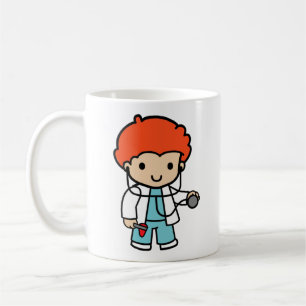 Framtida Doktor, orange hårkaffe Mugg