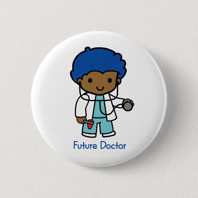Framtida doktor - pojke knapp (Framsida)
