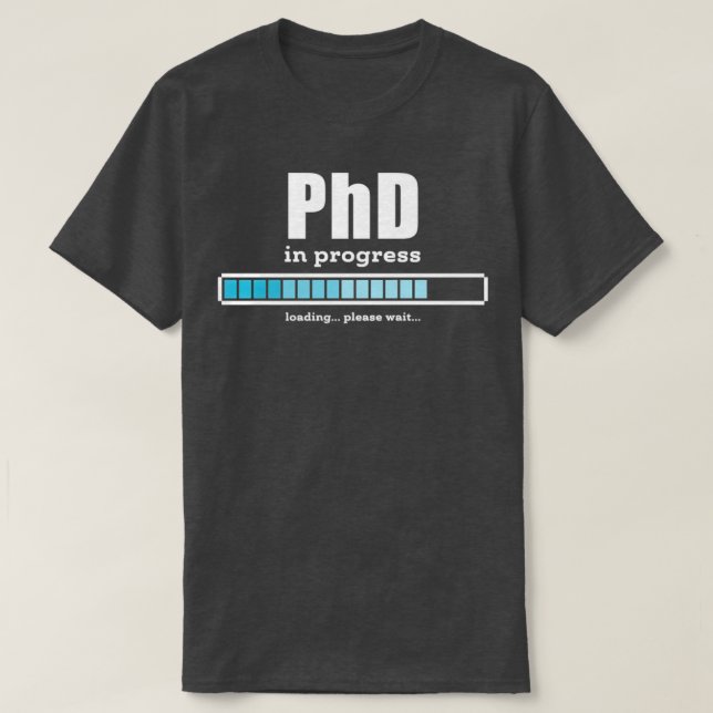 Framtida doktorsexamen i Doktor som pågår Pub Stud T Shirt (Design framsida)