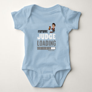 Framtida Domare Laddar Blå Rolig Gör Din Egen Pojk T Shirt