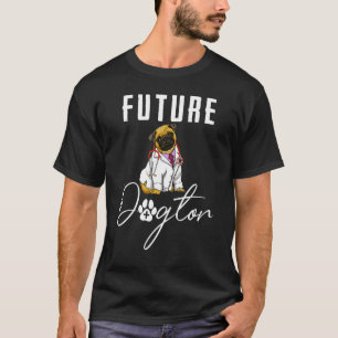 Framtida doptor Pug Women Kärlek Doggy Doktor 3 T Shirt