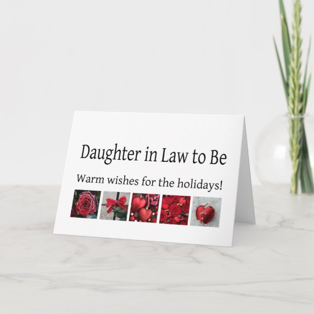 framtida dotter i det rättsliga God jul-kortet Helgkort (Framsida)
