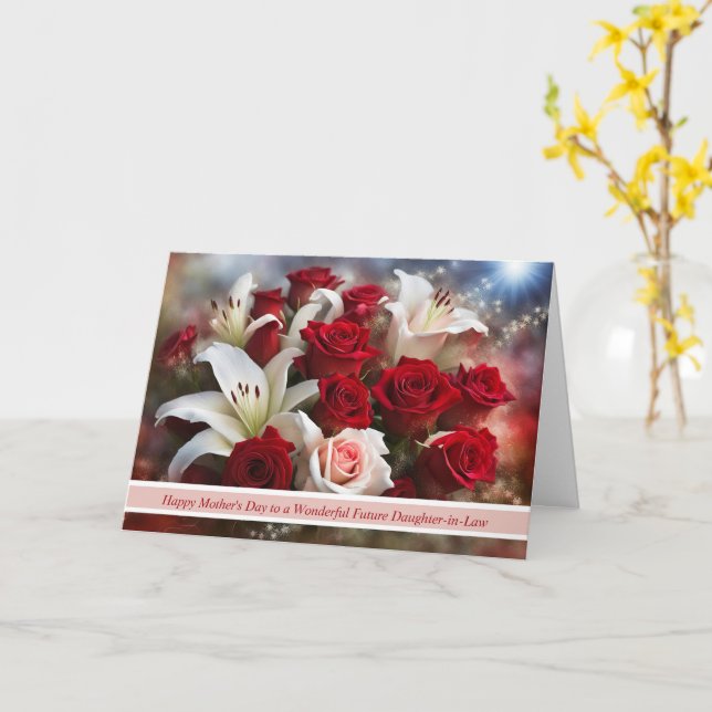 Framtida dotter i juridik Mors dag Kort (Gul blomma)