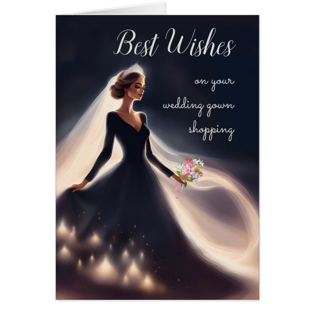 Framtida dotter i Law Lycka till Gown Shopping Hälsningskort (Framsidan)