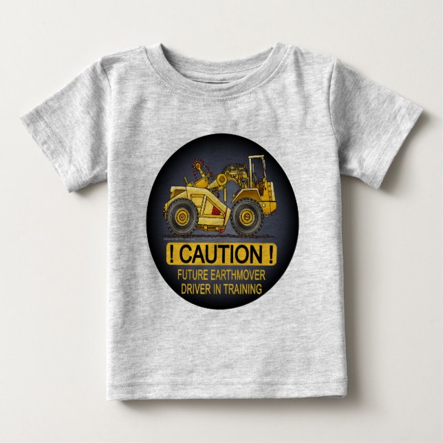 Framtida drivrutin för Earthmover Scraper Driver C Tee (Framsida)