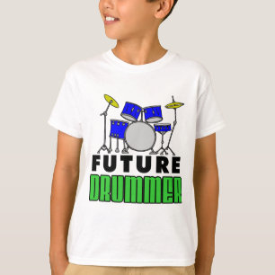 Framtida Drummer Blue Drum Set Tee