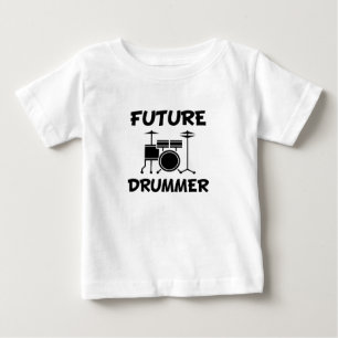 Framtida Drummer-rolig baby-skjorta T Shirt