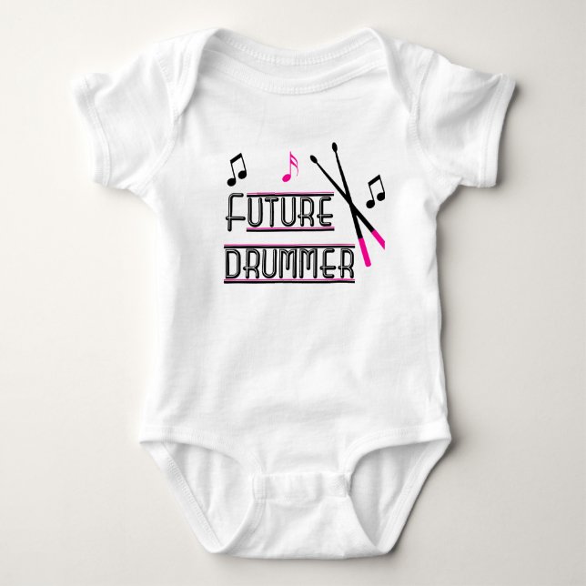 Framtida Drummer T Shirt (Framsida)
