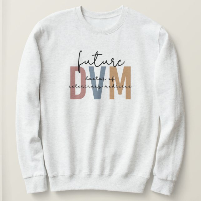 Framtida DVM Doktor of Veterinary Medicine Student T Shirt (Design framsida)